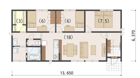 長方形 家|【20坪台】長方形の平屋間取り図34選！｜ヒラヤスタイ